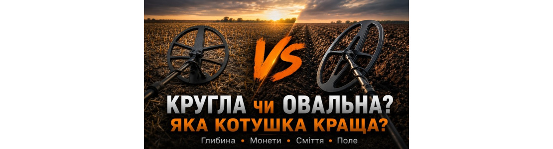 Зображення - Кругла чи овальна котушка для металошукача: у чому різниця та яку обрати